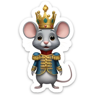 Mouse king from nutcracker sticker