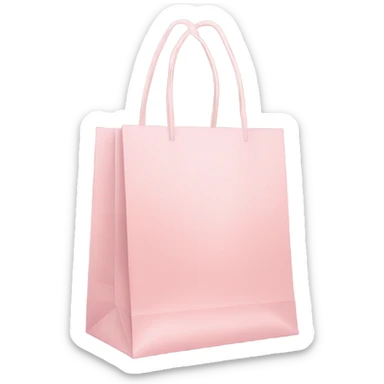 Shopping bag light pink sticker
