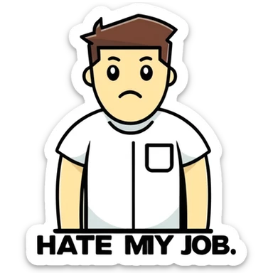 Hate my job  sticker