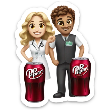 Dr Pepper with bestie sticker