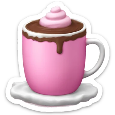 pink hot chocolate  sticker