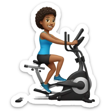 cross trainer happy user sticker