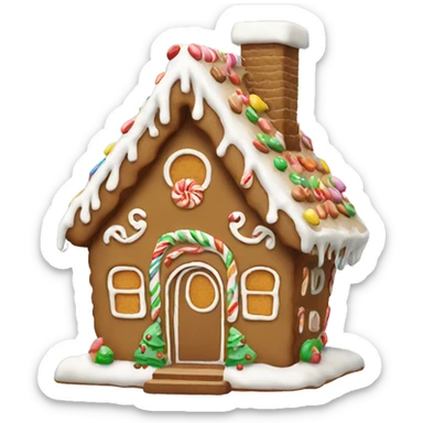 gingerbread house sticker