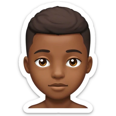 Black boy with fade sticker