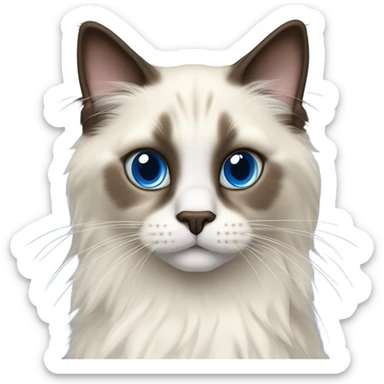 Ragdoll cat seal color point sticker