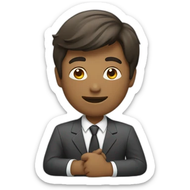 sales person closing a deal sticker