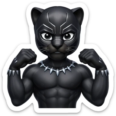 pantera negra sticker
