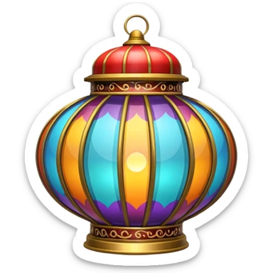 circus lantern sticker