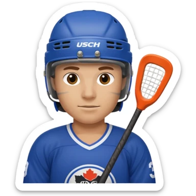 hockey player sticker