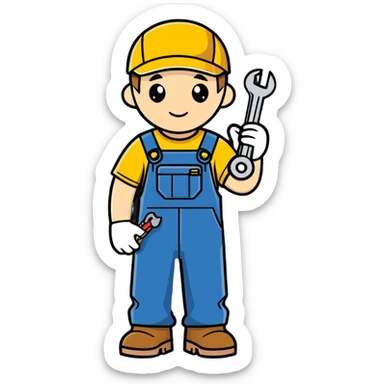 car mechanic sticker