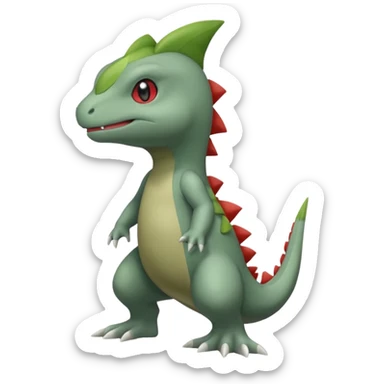 Axew-Larvitar (full body) sticker
