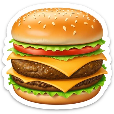 Big cheesburger sticker