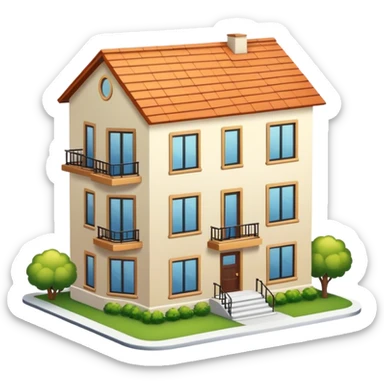 give me 3 emojis to put next to the text: apartments, duplexes and homes sticker