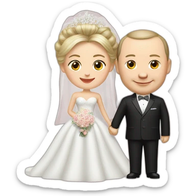 putin wedding xi jinping sticker