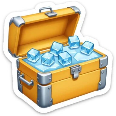 a pin box which break ice sticker