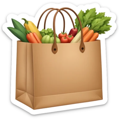 Shopping Bag carrying sticker