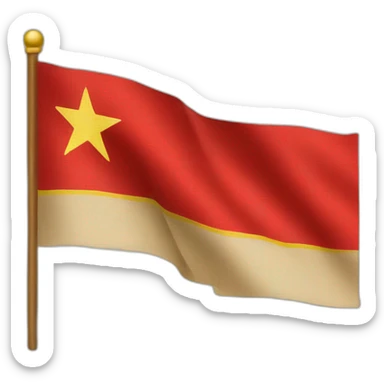 Communiste flag sticker