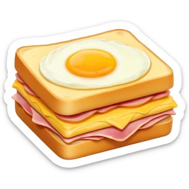 egg cheese and ham sticker