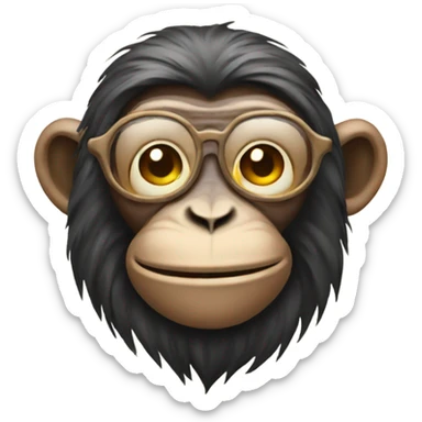 Hippie Monkey sticker