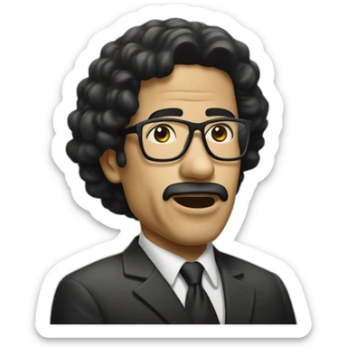 Khadafi frappe un noir sticker