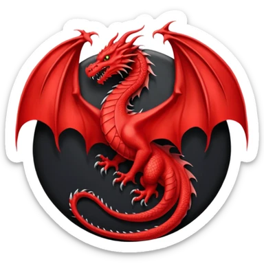House of the dragon targaryen logo sticker