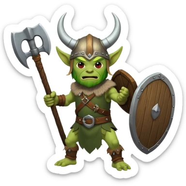 Goblin viking  sticker