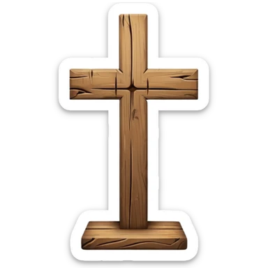 Christian cross  sticker