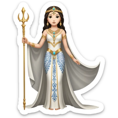 ejemplos diosa tanit vestimenta completa+ sticker