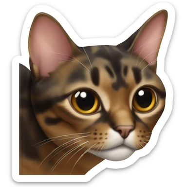 Tortishell cat  sticker