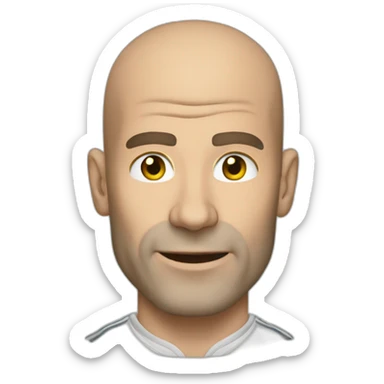 Zidane en costard sticker