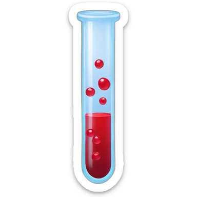 blood test tube sticker