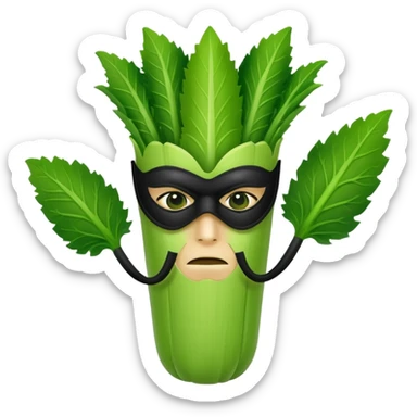 Supervillain celery sticker