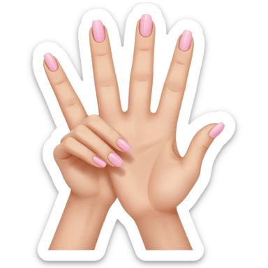 a hand sign that is a o but the ring finger and pink finger go across the o sticker