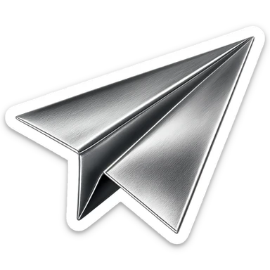 paper airplane sticker