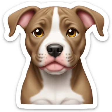 Pitbull puppy sticker