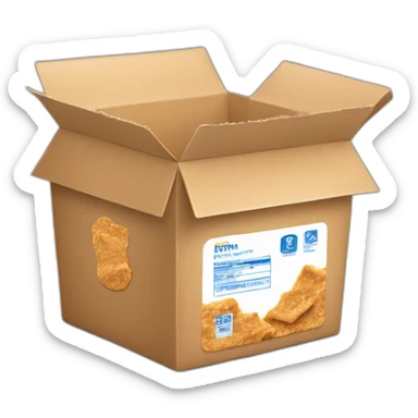 box of bran flake sticker