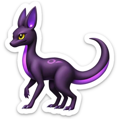 Salazzle-Umbreon-Fakémon-hybrid-creature (full body)  sticker