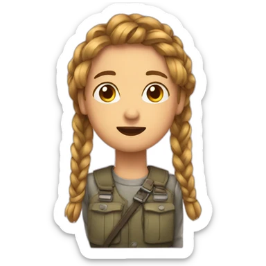 Anxiété tresse  sticker