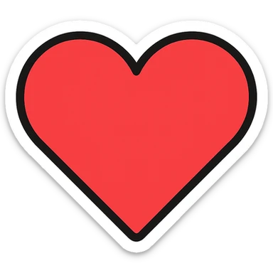 modern icon style gradient heart icon, clean lines, gradient with soft blur, no text sticker