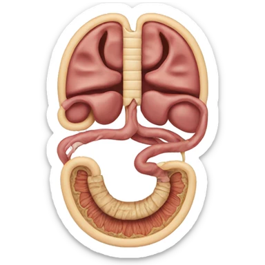anatomy digestive system sticker