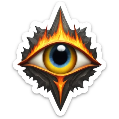 The Eye of Sauron Russian coats of arms sticker