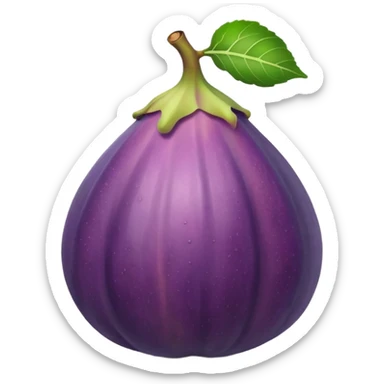 Fig the fruit sticker