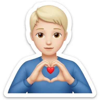 Corazón con las manos como éstas🖐️ sticker