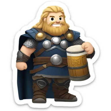 Fat Thor  sticker