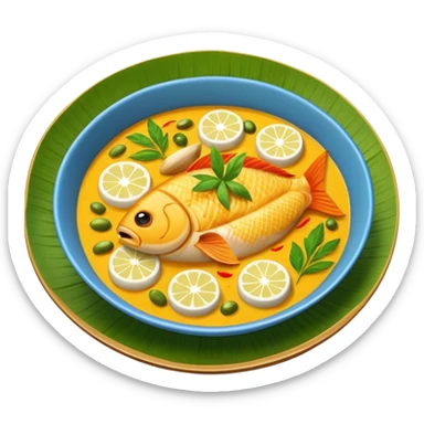 Fish Amok cambodian dish sticker