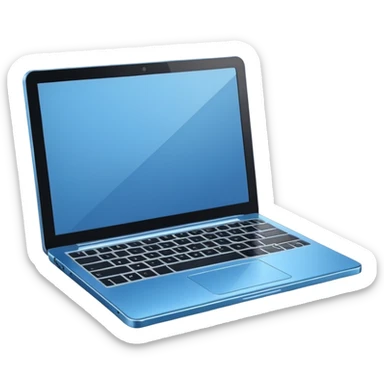 3D minimal icon of a premium laptop with a subtle #FF3D00 accent. Clean, modern, high-end tech style. sticker