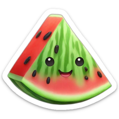Cute watermelon slice sticker