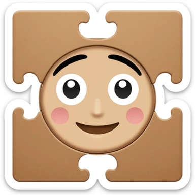 puzzle brown one missing sticker