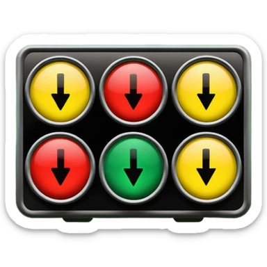 mac os icon rotation retro traffic signal arrows rotating inversion sticker