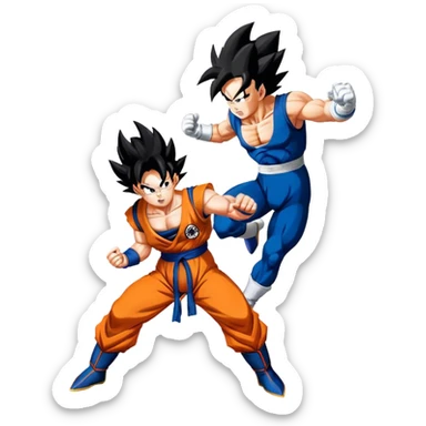 Goku vs Vegeta sticker